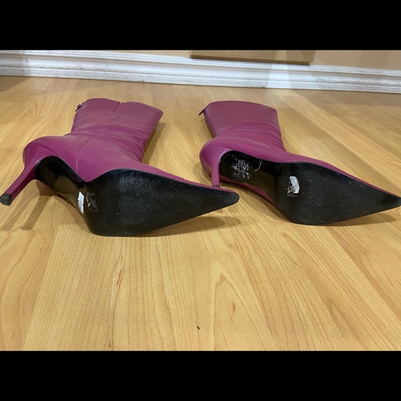 Aldo Leather purple boots size 39/8 - Picture 6 of 13